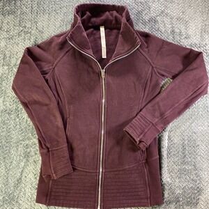 Lululemon Scuba Oversized Funnel neck Full Zip - Color Garnet - Size 8